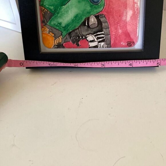 Framed Watercolor and Ink Painting “sue” - Picture 5 of 6